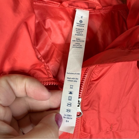 Lululemon Miss Misty Jacket Atomic Red Size 4 - Picture 11 of 11